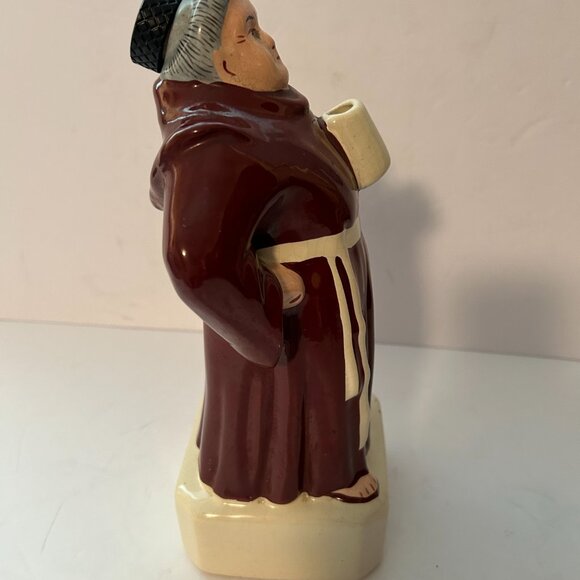 Genuine Almaden Est. 1852 Vintage Wind-up Music Monk Liquor  Genuine Almaden Est. 1852 vintage wind-up Music Monk Liquor Decanter